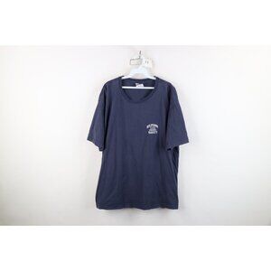 Vintage 90s Tommy Hilfiger Mens 2XL Faded Spell Out Varsity T-Shirt Blue USA